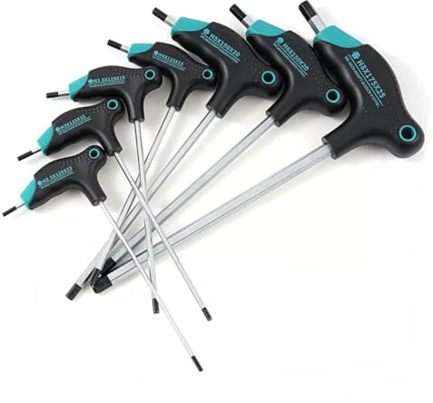 DIYEAH Allen Wrench t Handle Hex Key Metric Wrenches for Mechanic Tools Hand Repairing Tools