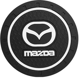 HONGYANFA 2 Stück Silikon CupMat für Ma-zda MX-5 MX 5 MX5, Anti-Rutsch Auto-Getränkehalter aus Silikon Spülmaschinenfest