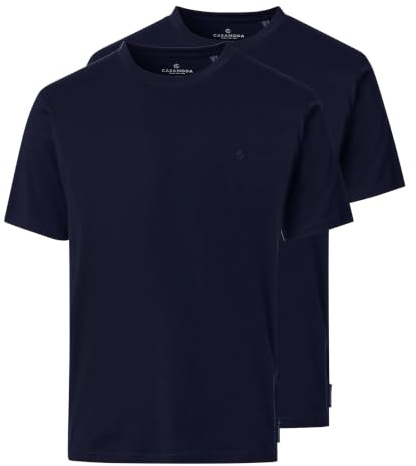 CASAMODA Herren T-Shirt Halbarm Doppelpack 092500 Besonders pflegeleicht