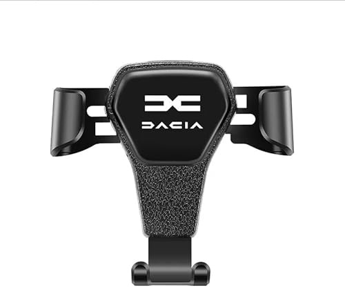 VAPORVERSE Support Téléphone Voiture pour Dacia Duster II 2018-2021, Gravité Support Smartphone Grille d'Aération Berceau Auto Élégant Noir Accessoire