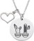 Regalos de cactus para mejores amigas, collar simple y delicado a juego para mujer, Medium, Acero inoxidable