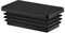 Tappi a Lamelle Rettangolari 80x40 mm in Plastica Nero - Tappo per Tubo per Mobili e Strutture in Ferro | Inserto Terminale – Set 10 Pezzi – 8x4 cm