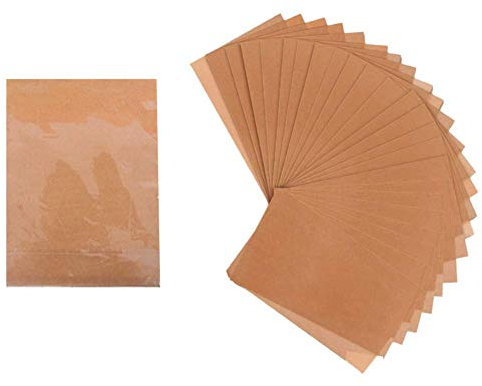 Unbleached Parchment Paper, Set of 100, 12 x 16 Inches, Pre-Cut Parchment Baking Paper/Greaseproof Paper Sheets/Non Stick Baking Parchment Fit for Half Sheet Pans, Brown and Eco-Friendly