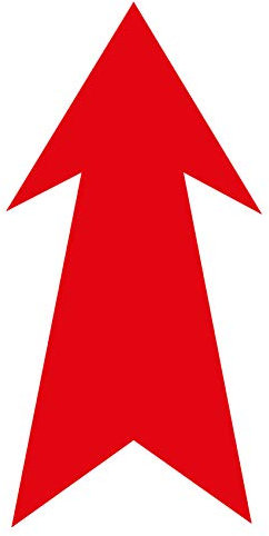 Custom Vinyl Pegatina Flecha Gancho Tow (Amarillo)