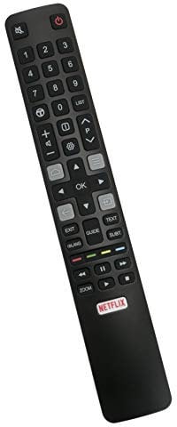 VINABTY Télécommande ARC802N RC802N YUI1 remplacée pour TCL TV 4K UHD QLED 43P20US 32ES560 C9I2E 43UC6406 50E17US U50P6046 U55C7006 49C2US 55C2US 55EP660 65C2US 75C2US