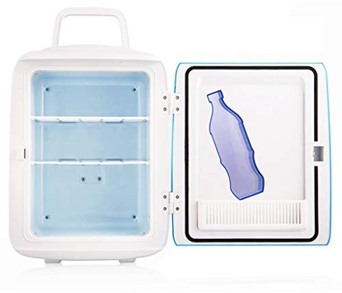 MU Refrigerador portátil del Coche 12L Mini pequeño refrigerador del hogar Refrigerador al Aire Libre Pequeño congelador,Azul