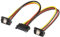 PremiumCord Splitter di Alimentazione per Dischi rigidi HDD, SATA Maschio a 2 Prese SATA ad Angolo di 90°
