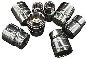 WINHUNT Hex Torx Socket Bit Set 1/4 3/8 1/2 Male & Female Torx Sockets Head