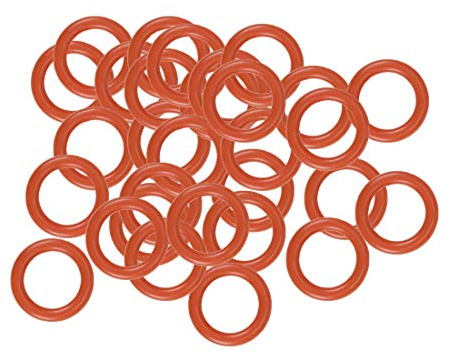 sourcing map 30 Stück O Ringe 6mmx4mmx1mm Dichtungsringe Rund Gummi O Ring | Dichtung Seals Unterlegscheibe für Wasserhahn Spülventile Waschbecken Duschablauf Hydraulik Rohrschlauch