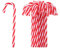 HERZWILD 32 pcs Christmas Zuckerstange zuckerstangen zum hängen aus Acrylic Weihnachten anhänger christbaumanhänger (rot-ohne Loch)