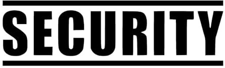 SECURITY Sticker Aufkleber Türsteher Sicherheit Wächter SWAT SEK inserto 20x6cm in 21 Farben