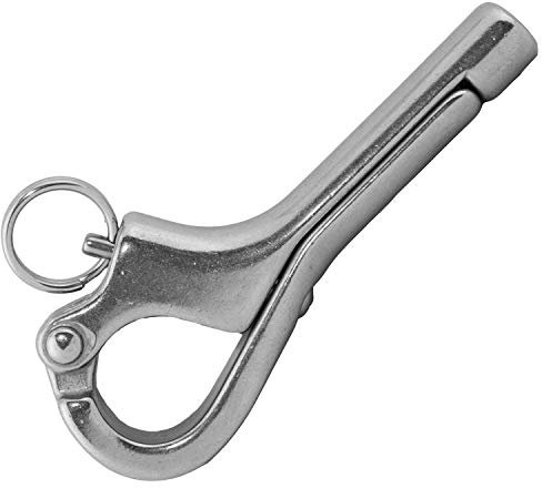 Pelikanhaken mit Innengewinde M6 aus Edelstahl A4 (2 Stück) | Schnapphaken - Edelstahlhaken - Schnapp-Haken - Maritim von MESAROS®