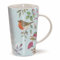 Otter House Vintage Garden, Blue Floral & Birds Latte Mug