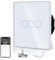 BSEED Smart ZigBee Schalter Unterputz Lichtschalter WiFi Berührungssensor Glas 2.4GHz Single Live Wandschalter (Hub Erforderlich) Kompatibel mit Alexa/Google Home/Tuya/Smart Life 3 Fach 1 Weg Weiß