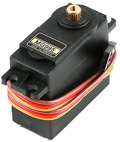 MMOBIEL Kit micro moteur 55 g 90° pour drone RC/Voiture/Avion/Hélicoptère/Véhicules/Robots/Compatible avec les projets Arduino et Raspberry Pi Incl. vis et 4 supports de servo