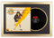 SOOBSOO Schallplatten Rahmen - Gold-1 - LP-Cover und Vinyl Bilderrahmen mit Doppel-Passepartout für 1er-, 2er und 3er LPs