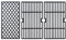 Charbrofire DGH474CRP DGH483CRP DGF493BNP Grill Ersatzteile Rost für Dyna Glo Grillroste DGF493PNPD DGB495SDP DGB495SDPD DGB493SPB DGB463CNP DGB494SPB 7001911