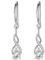 WOVEE Ohrringe Silber 925 Hängend AAA Zirkonia Kristall Ohrhänger Lange Hängeohrringe Damen Braut Hochzeit Schmuck