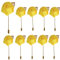10 Stück Blumen Anstecknadel Boutonniere Handgefertigt Revers Pin Ansteckblume Bräutigam Hochzeit Rose einfach zu tragen für Braut Bräutigam Groomsman Brautjungfer Hochzeit Prom Party (Gold)