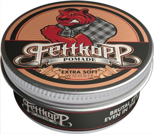 FETTKOPP POMADE Extra Soft WOODIE - Sandelholz- light hold (99g)