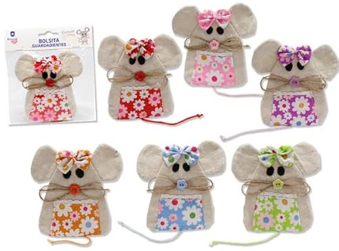 DISOK - Lote 24 Bolsas Guarda Dientes RATONCITO PEREZ - Detalles y Regalos Bautizos, Baby Shower, Fiestas Infantiles, guardadientes.