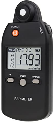Quantum PAR Meter Full-Spectrum High Precision PPFD Tester for Photosynthetic Activity of Indoor and Outdoor Plants 400-700nm Light Lux Tester