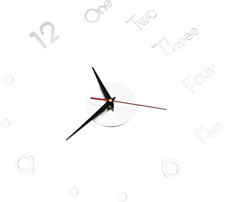 1 Satz Wandtattoo Uhr Leise, nicht tickende Wanduhr emaille schüssel 3d the office büro büro herrenuhren Bürodekoration Rahmenlose Wanduhr Heimwerker Wanduhr Wandbehang schmücken