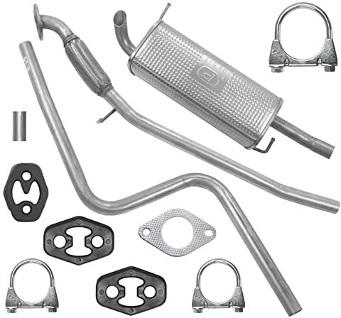 Polmo Schaldampferset Auspuff für Fiesta 5 V MK5 Mazda 2 1 I DY 1.25 1.4 1.2