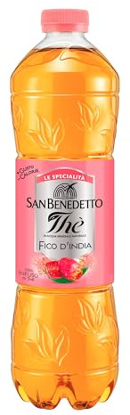San Benedetto Thè al Fico d'India - Il Nuovo Gusto dell'Estate, Gusto Ricco e Naturale in Poche Calorie, Senza Conservanti e Coloranti Artificiali, Tappo Click Amico della Natura, da 500 ml