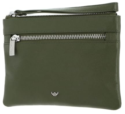 Golden Head Leder Handgelenktasche Valencia RFID Protect RV-Handytasche 4075 Fango olivgrün
