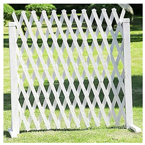 ZHEYANG Rankgitter Gartenzaun bis ausziehbar,Gartenzaun, Massivholz-Erweiterungszaun, für Efeu, Weinreben, Rosen und andere Kletterpflanzen, freistehende Trennwand(Color:D,Size:160x110cm)