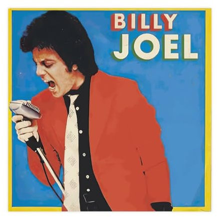 Billy Joel Sänger-Poster, Leinwand, Poster, Wandkunst, Dekor, Bild, Gemälde für Wohnzimmer, Schlafzimmer, Dekoration, ungerahmt, 30 x 30 cm