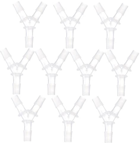 Healvian 10stücke Wege-schlauchverbinder Aus Kunststoff Y-verbindung Für Rohre Für Gartenbewässerung Labor Und Chemieindustrie Leicht Zu Installieren Tragen