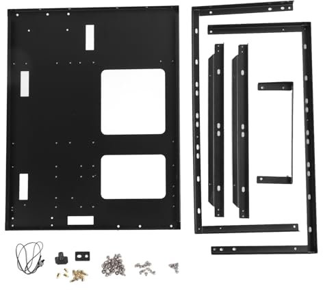 DIY Gaming Computer Case, Computer ATX Open Motherboard Rack 435x340x195mm for EATX MATX ITX Motherboard, Stackable ATX Open Chassis Case Rack Support X79 X99 Dual Servers