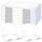DHYLRICHER 6 Pcs Clear A4 File Portable Project Case, Plastic Storage Box for 8.5 x 11 Letter Paper, Scrapbook Paper Storage Boxes with BuckleDocuments Magazines Holder