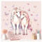 Little Deco Wandsticker Pferde Kinderzimmer Wandtattoo XXL Wandaufkleber Pony rosa Babyzimmer Schlafzimmer Wanddeko DL5040-03