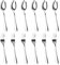 Teaspoons Set of 12, Latte Spoons 6 Pieces, Fork Set of 6, Small Dessert Coffee Spoon for Tea, Coffee, Cake, Dessert and Salad, Dishwasher Safe