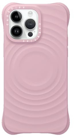CASETiFY Ripple iPhone 14 Pro Max Hülle [Premium Soft-Touch Silikon/MagSafe-kompatibel/Schutz vor Stürzen aus 2 m Höhe] - Primrose Pink