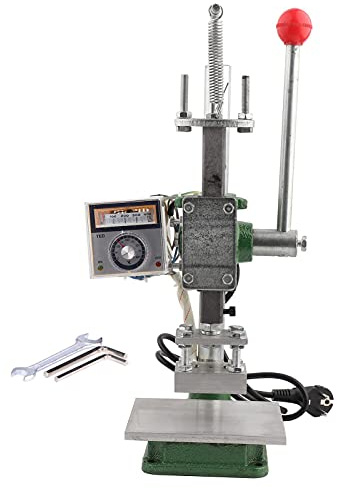 Sunicon Premium-Heißfolienprägemaschine – optimale Heißpressmaschine zum Basteln – hervorragende Bastelpressmaschine und Lederpresser (Small European standard 220V)