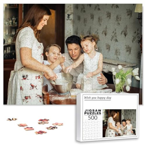 PSUNEY Individuelles Puzzle mit Foto 35/70/120/200/300/500/1000/1500/2000/3000 Teile Eigenem Bild Selbst Gestalten Personalisierbares Geschenk