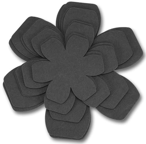 Oruola 8pcs Black Pan Protectors,Pan Protectors for Stacking,4 Different Sizes Felt Pot Protector for Stacking,Avoid Stratching or Marring Perfect for Glass Ceramic Plates Cookwares(15/20/25/30 CM)