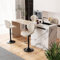 Hawthyhome Barhocker 4er Set |Barhocker Höhenverstellbar mit lehne •Hocker aus Fabric•Küchenstühle mit Fußstütze •Barstühle Drehstühle •360°Drehbar Einfache Montage •Beige