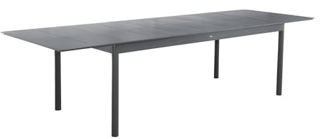 sweeek - Gartentisch aus Aluminium, ausziehbar, 8 Plätze, 210/300 x 100 x 75,5 cm - Charleston