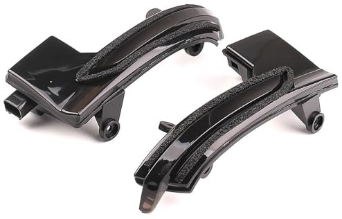 LINGLW Spiegelblinker Außenspiegel Blinker Für Mazda 3 6 Axela Atenza 2017 2018 Links Rechts Auto-Seiten-Rückspiegel Blinker-Licht-Anzeigeleuchte Zubehör ersetzen,Smoked Black