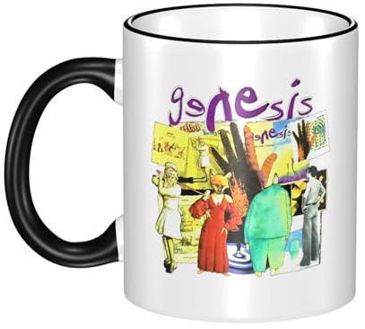 Reginascaks Gen@esis Rock Band Kaffeebecher 330ml Rock Band Peripherie Becher - Das Geschenk für Musikband und Punk Liebhaber Fans