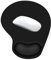 Mouse Mat Office Mouse Pad Mousepad with Memory Foam Rest Improves Speed and Accuracy, Non-Slip Rubber Base, Textured, Wear-Resistant, Washable, Black