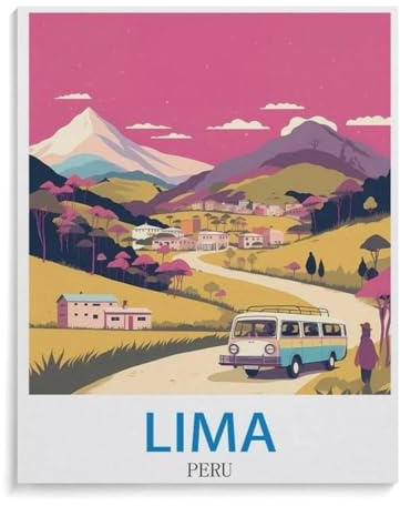 Puzzel Für Erwachsene Jigsaw Puzzle 1000，Lima Peru，DIY Papp Puzzle Einzigartiges Geschenk（75x50cm）-L93