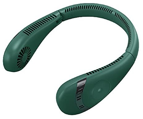 Ventilador portátil silencioso, mini ventilador de cuello, ventilador personal para colgar en el cuello, pequeño ventilador deportivo, 3 velocidades ajustables, viajes al aire libre en casa, viento