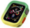 HKTS Funda de TPU para Apple Watch Series Ultra 49 mm 9 8 7 41 mm 45 mm, carcasa con marco de parachoques para iWatch 6 5 SE 4 40 44 mm(Green yellow,40mm)