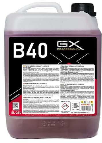 GxDetail Desengrasante Alcalino Concentrado 5 Litros – Dilución 5% - Limpieza Potente para Motores, Suelos y Maquinaria – Elimina Grasa, Aceite y Suciedad Difícil – Fórmula Profesional y Segura...